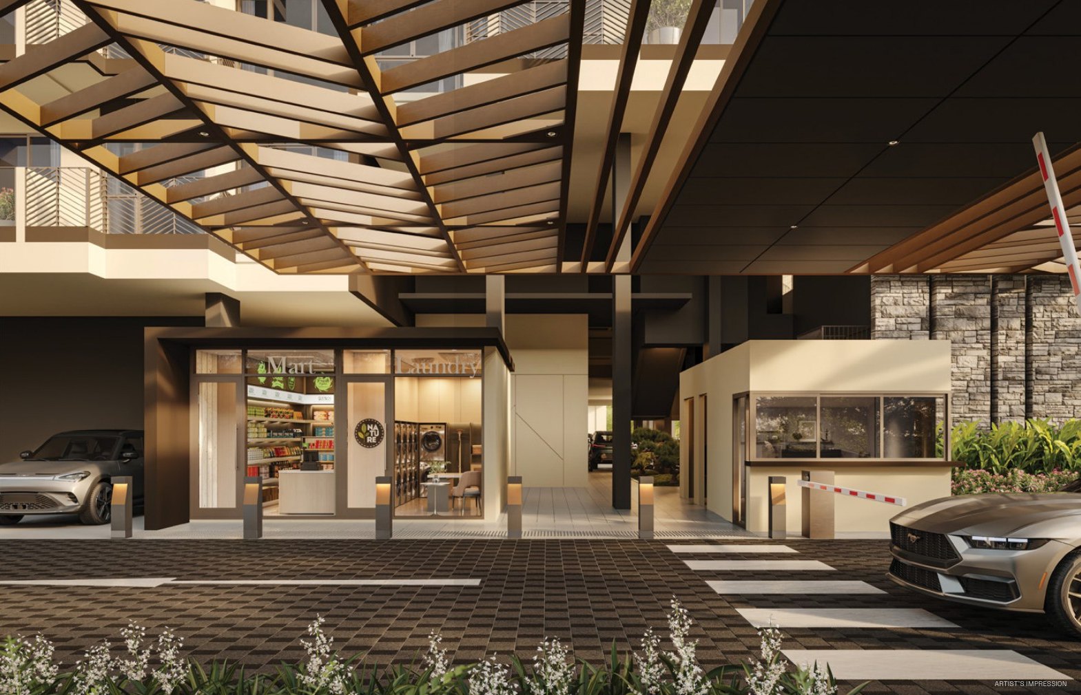 Haus Arrival and retail shops (artist’s impression)